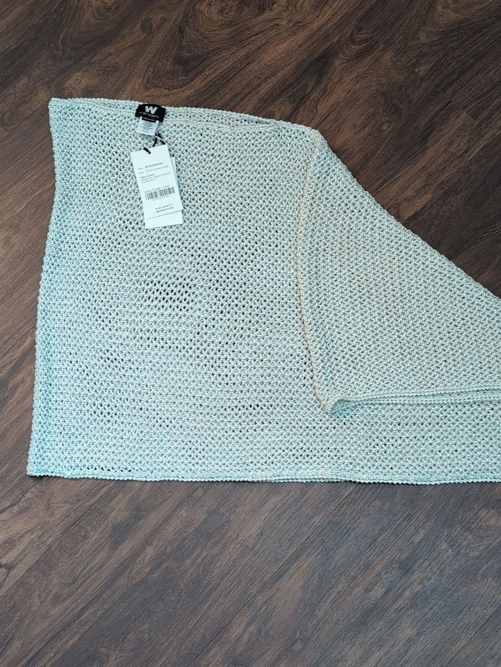 Silver Women's Knit Poncho- Label